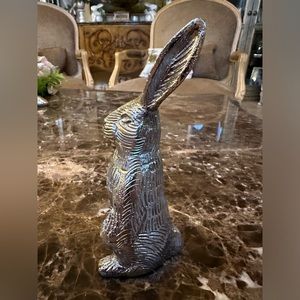 Martha Stewart metal Easter bunny, figurine, table decor.